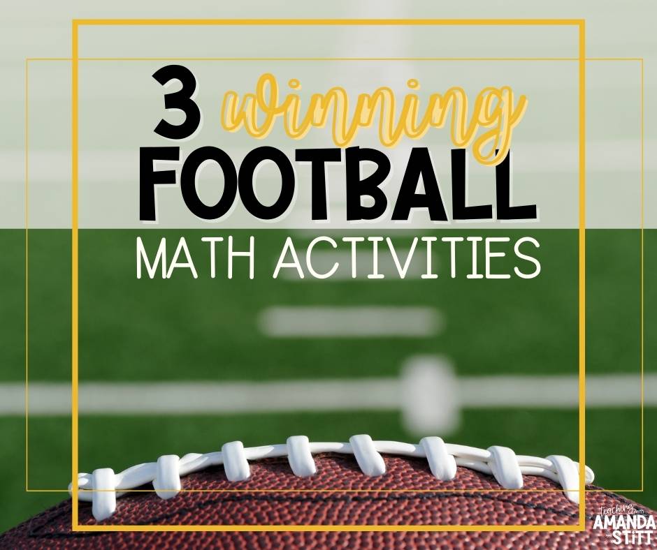 3 winning football math activities to use in your upper grade math class.