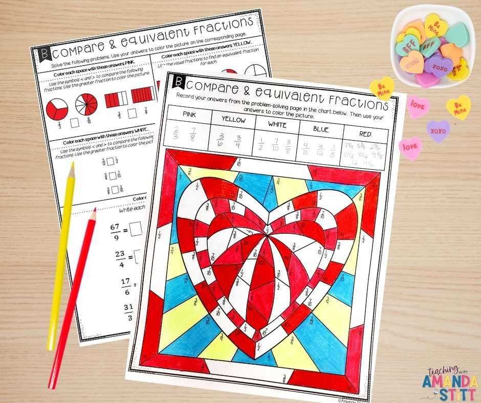Activities with fractions don't need to be boring! Students can practice comparing fractions and finding equivalent fractions with these differentiated color by numbers