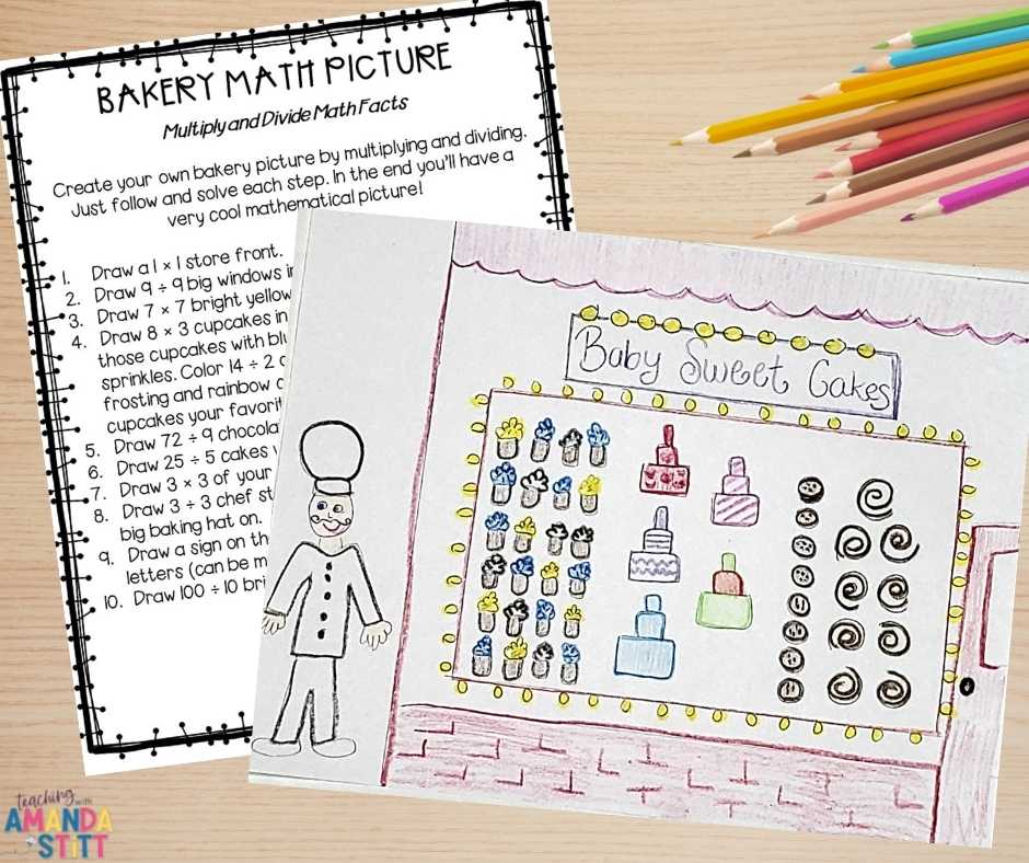 Differentiating assessments and student products can mean that we create more engaging ways to assess student knowledge. Math pictures are a great way to assess student understanding of multiplication and division and decimal operations.