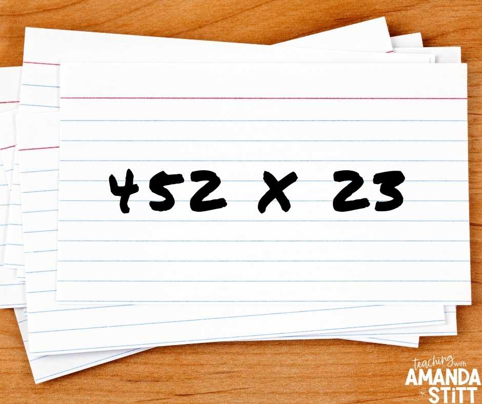 This review game for math requires very few supplies and can be used in a variety of ways.