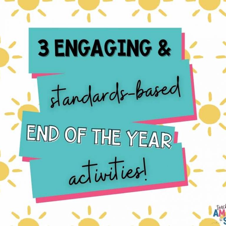 Read to find 3 engaging and standards-based end of the year activities to complete with your upper grade class.
