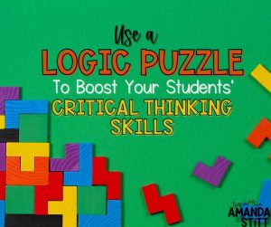 Use a logic puzzle to boost your students' critical thinking skills