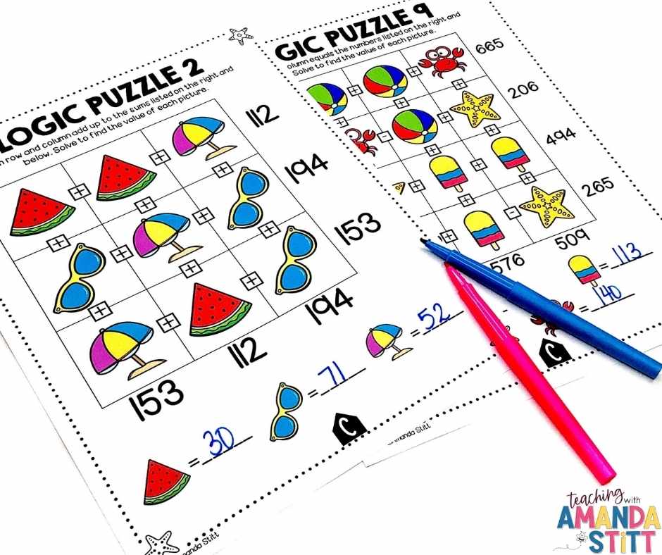 Use a logic puzzle to help students develop their problem solving skills.
