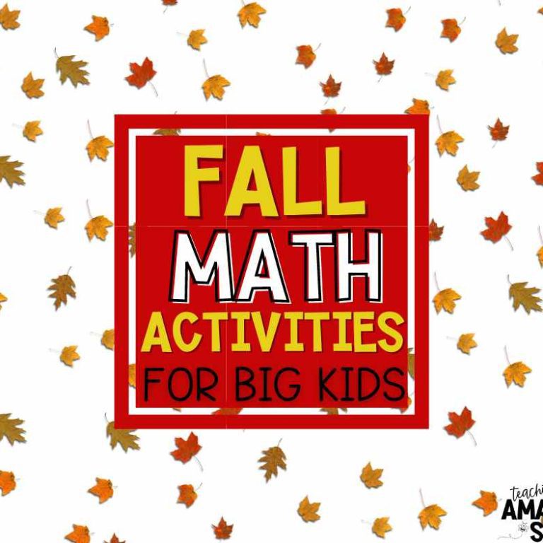 Read to discover activities for fall that are perfect for upper elementary students.