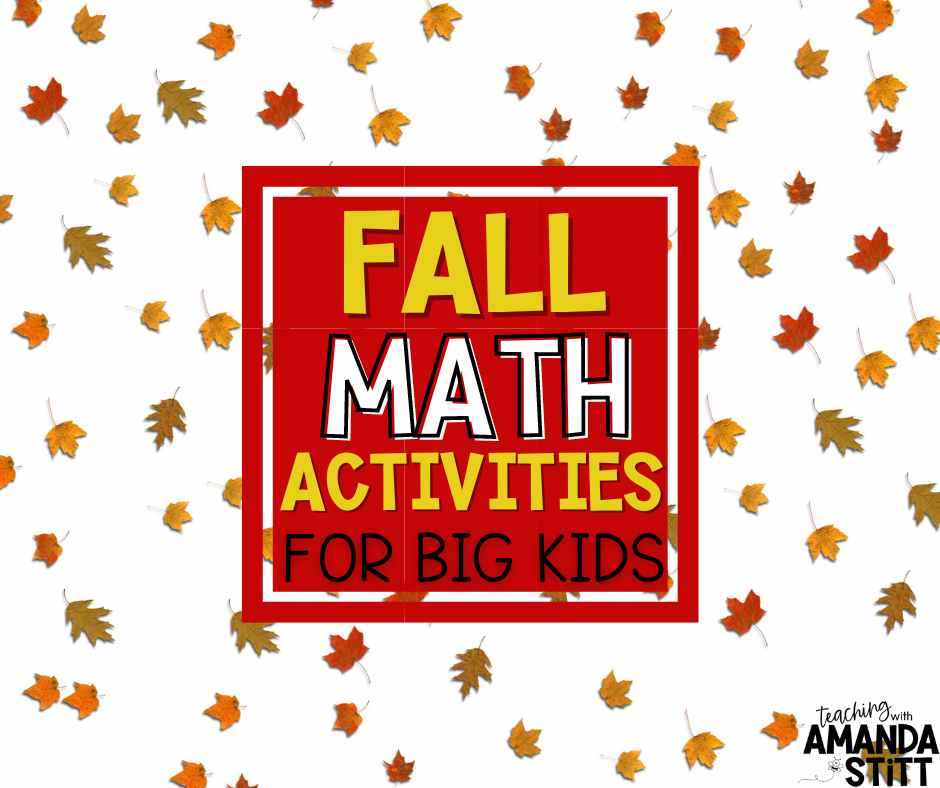 4 Math Activities For Fall That Will Engage Your Upper Elementary