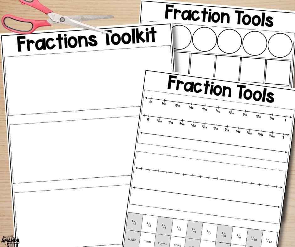 Use fractions toolkits as classroom differentiation strategies that are specific to each students' needs.