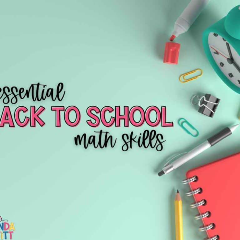 Discover back to school math skills that will jumpstart your year with your new students.