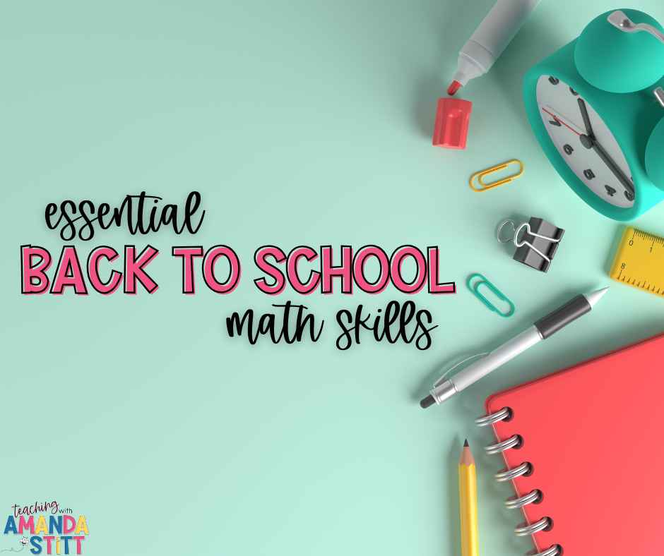 Discover back to school math skills that will jumpstart your year with your new students.