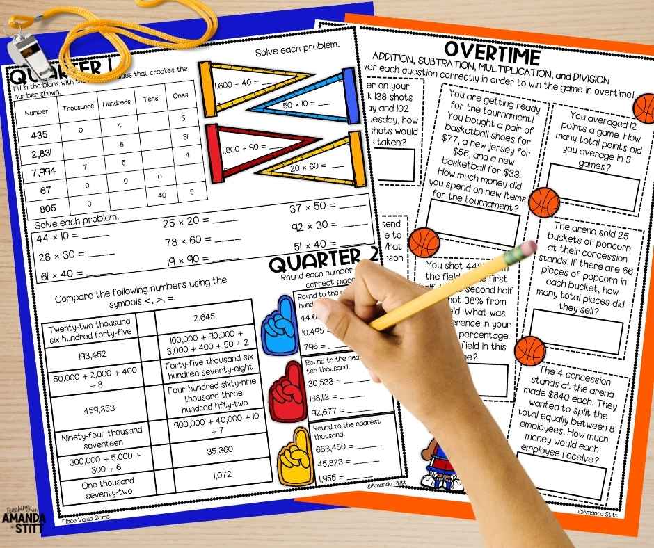 Use engaging back to school math review projects to practice previous grade level math skills.