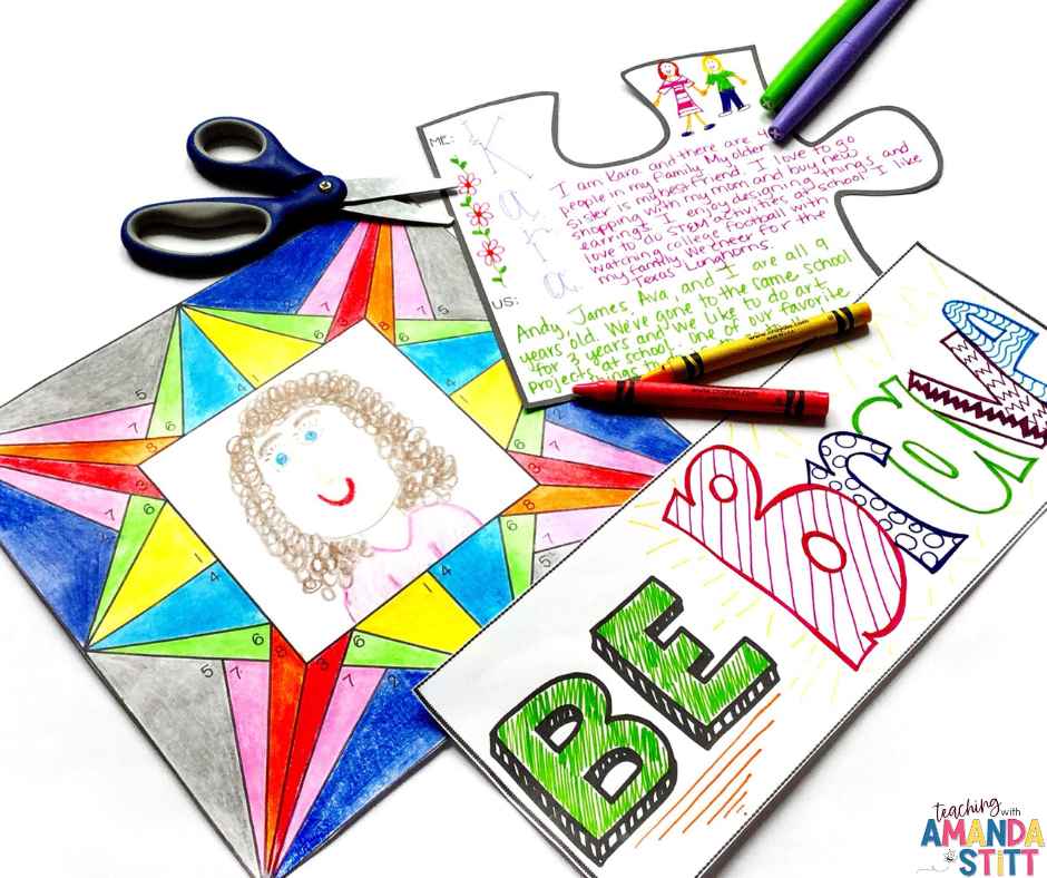 Complete these beginning of the year activities about what students want to be this year before setting math goals.