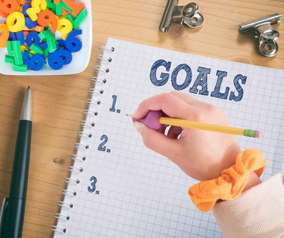 Use the SMARTR framework to help students create math goals for the new school year.