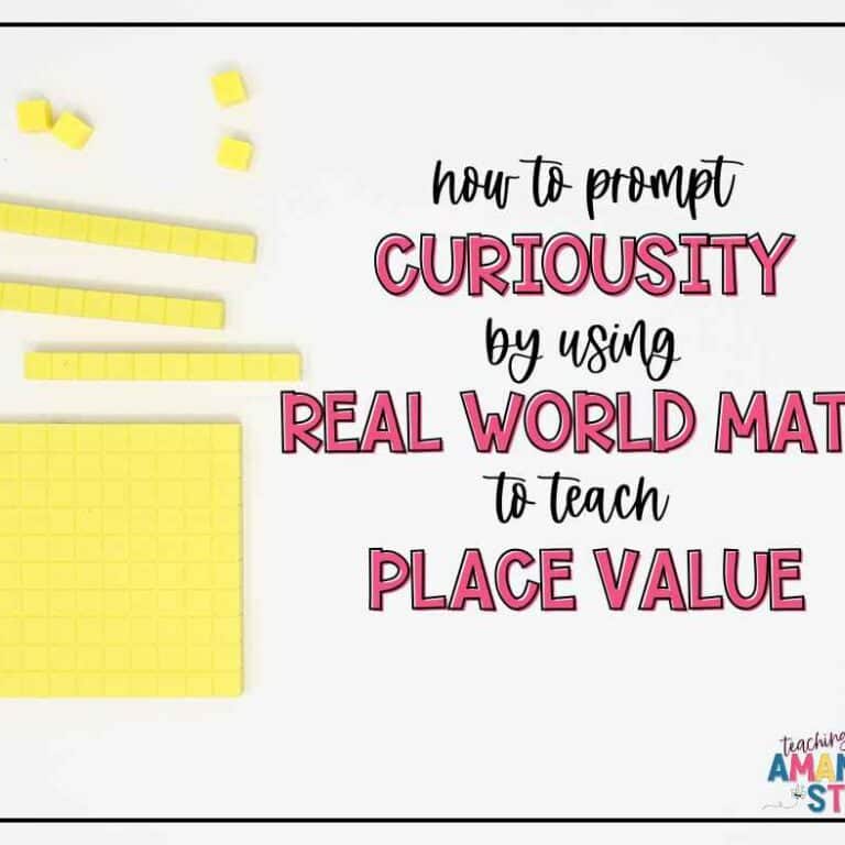 Help your students deepen their place value meaning and understanding by using real world math examples.