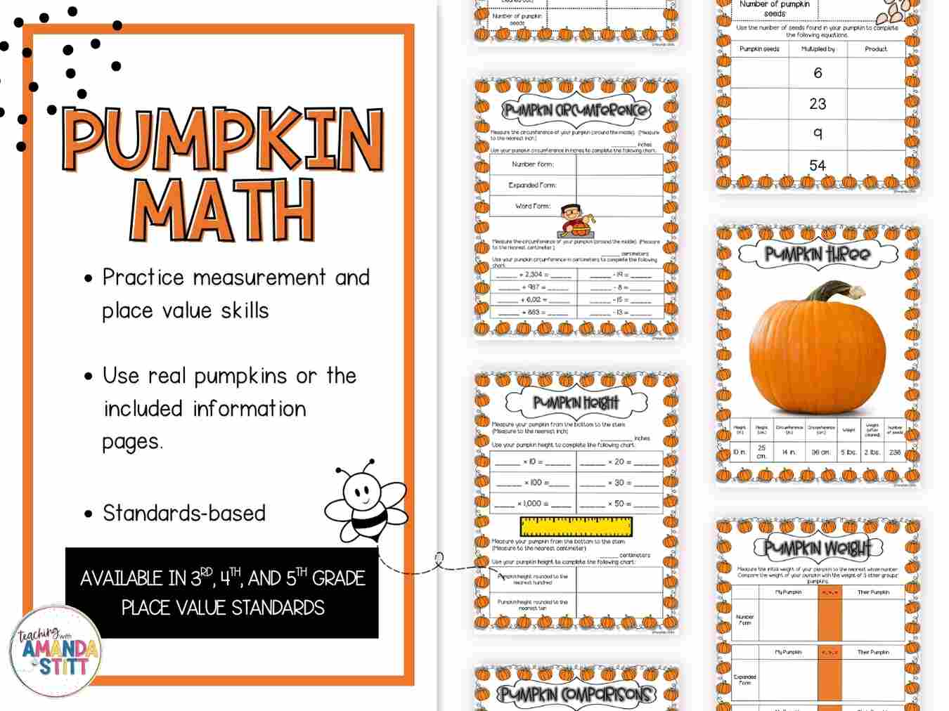 11 Thrilling October Math Activities: Fall Math Pages and More ...