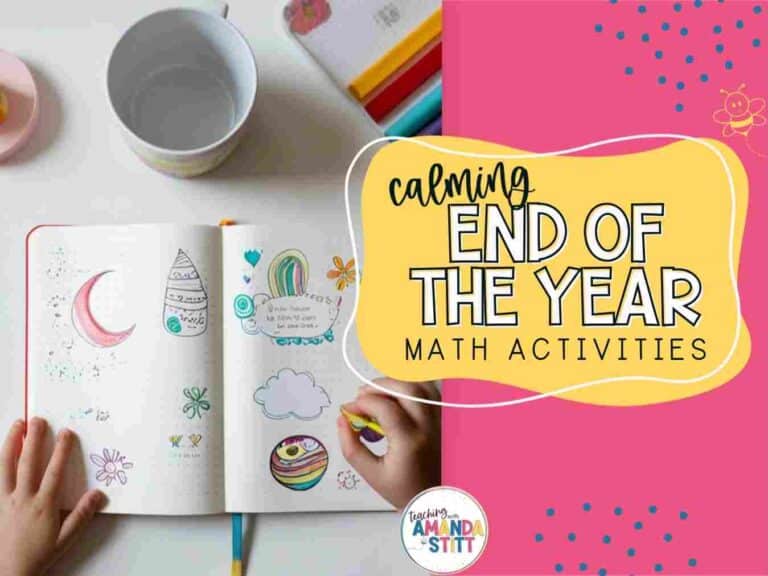 Use these calming activities for the classroom to help you navigate the end of the school year.