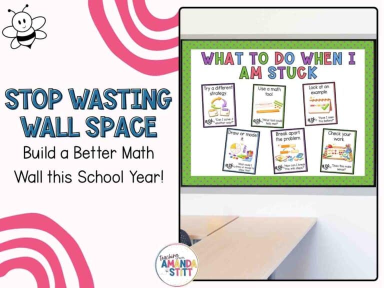 Learn how to build math walls that will support your upper grade math students this school year