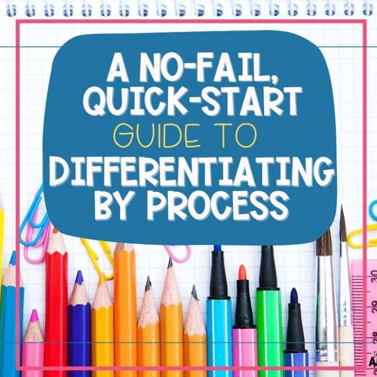 A no-fail, quick-start guide to differentiating process in your upper grade math instruction.