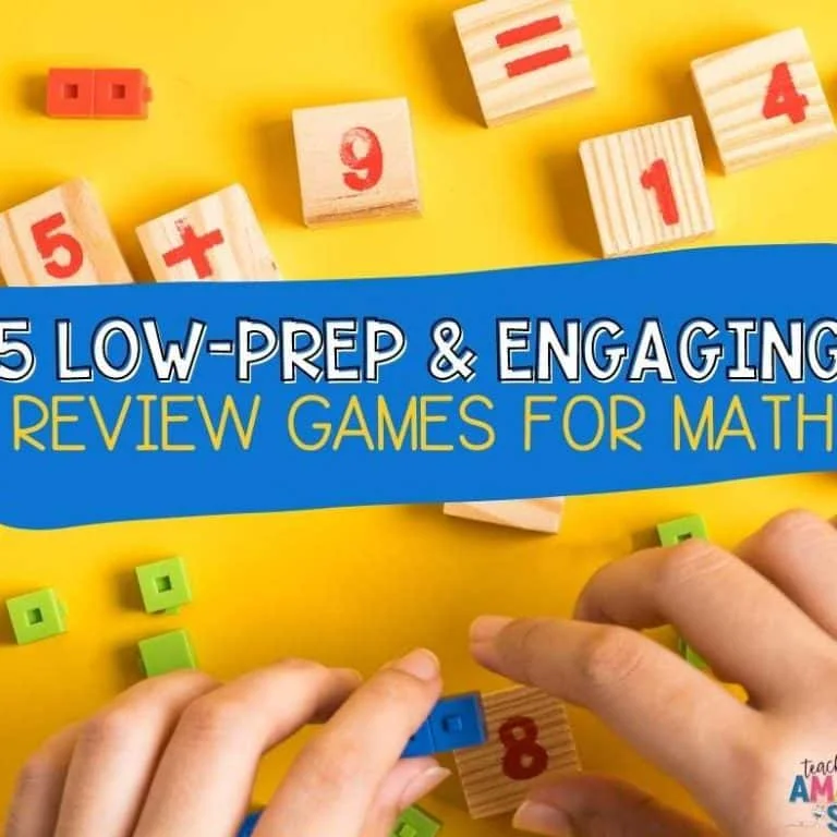5 low prep review games for math to use in your upper grade classroom